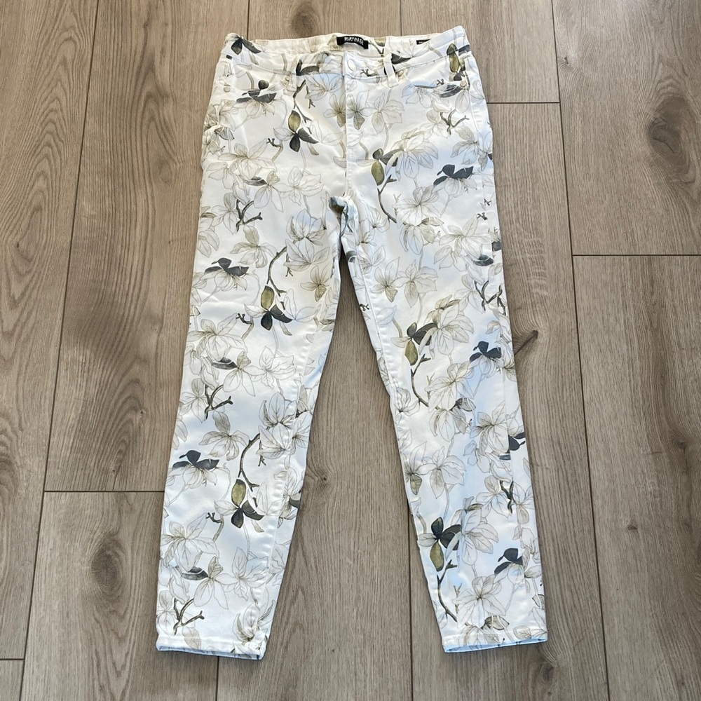 Buffalo David Bitton Floral High Rise Soft Stretch Pants Denim Jeans Womens 8/29